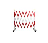 Barrière de Circulation rétractable Portable - Dispositif Pliable sans Acier de Type Ciseaux sur Roues, barrière de sécurité Extensible, adaptée à Une Utilisation en extérieur, contrôle effi