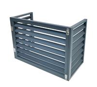 Barrière de Confidentialité pour Climatiseur, Pare-vue Cache Pompe a Chaleur, Cache Climatiseur Exterieur Aluminium Protection en Hiver, Coupe-vent(100x50x70cm)