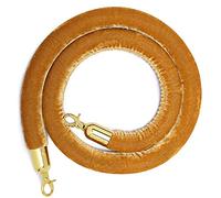 Barrière de contrôle de foule de corde de velours, Barrière de corde velours contrôle des foules multicolore 3-10 pieds avec crochets métalliques(Apricot 1,4ft/120cm)