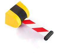 Barrière de contrôle de foule rétractable - Clôture de sécurité portable pour événements - Barrière publique extensible - Système de gestion des files d'attente rouge réglable - Idéal pour les marchés