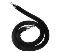 Barrière de contrôle de la foule en corde de velours pour poteaux de poteau de 152,4 cm, séparateur de file d'attente avec crochets robustes, cordon en velours rouge de 3,8 cm de diamètre pour retour