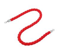 Barrière de Corde Torsadée Rouge, Acier Inoxydable, Isolation | Installation Facile, Design Élégant, Usage pour Tapis et Banques, Cordon Nylon, Barrière de Sécurité