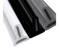 Barriere de Douche Bande de retenue d'eau en Silicone for salle bain, séparation sèche et humide, barrière contre les inondations, barrage, bloqueur, ne glisse pas pour Cabine de Douche(Black,100cm)