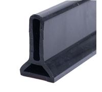 Barriere de Douche Barrière De Stoppeur D'eau En Silicone For Salle Bain, Hauteur 50mm, Antidérapante, Séparation Sèche Et Humide, Bande Pliable pour Cabine de Douche(Black,200cm)