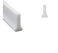 Barriere de Douche Barrière d'eau de salle bain en silicone 50/100/200/300 cm, barrière sol pliable et antidérapante for séparation sèche humide pour Cabine de Douche(White,1.5m)