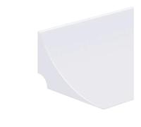 Barrière de Douche Bouchon D'eau En Silicone, Bande Antidérapante Auto-adhésive Pliable For Comptoir De Salle Bain, Barrage Douche(White 0.5M)