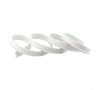 Barrière de douche en silicone étanche pour salle de bain - Design flexible - 100 à 300 cm de long - 30 mm de haut - Joint en caoutchouc blanc (200 cm)