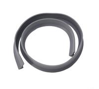 Barrière de douche flexible en silicone et bouchon d'eau - 30 mm de haut - Transparent ou gris - Pour douche, salle de bain et cuisine - Longueur : 100 à 300 cm (1 m)