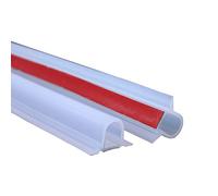 Barrière de douche pliable de barrage d'eau de seuil de douche, barrière de douche en silicone maintient l'eau à l'intérieur du bac de douche Séparation sèche et humide (100 cm,Transparent)