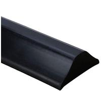 Barrière de Douche Pliable et Système de Rétention, Barrage D'eau de Salle de Bain Barrière de Douche pour Bande Imperméable Pliable de Silicone et Maintient L'eau à L'intérieur du Seuil (280cm,Noir)