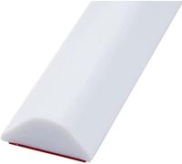 Barrière de Douche Pliable et Système de Rétention, Barrage D'eau de Salle de Bain Barrière de Douche pour Bande Imperméable Pliable de Silicone et Maintient L'eau à L'intérieur du Seuil (80cm,Blanc)