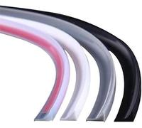 Barrière de Douche Silicone, Barrière de Douche Pliable Joints de douche Barrages de retenue pour évier de salle d'eau Bandes de comptoir, Barrages de retenue de seuil pliables Systèmes de retenue de