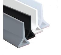 Barrière de Douche Silicone,Barriere Douche Pliable autocollante Seuil de Douche Anti Débordement pour Cabine,Joint Porte Douche Salle de Bain et Cuisine,pour La Séparation Humide et Sèche,Hauteur 5cm