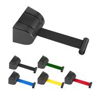 Barrière de file d'attente avec ceinture, barrières rétractables murales, barrière rétractable de contrôle de foule de 200/300/500 cm pour aire de jeux, parc ou hôtel black 500mm