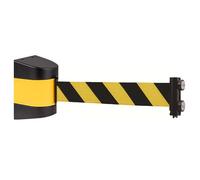 Barrière de File d'attente magnétique rétractable de 2 m - Ceinture de sécurité Murale avec Aimant Puissant, Accessoires de Montage Inclus pour Une Gestion Efficace des foules, Corde de sécu