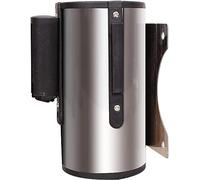 Barrière de File d'attente rétractable de 3 mètres - Corde de sécurité Murale pour la Gestion des foules dans Les Parcs, Les Aires de Jeux et Les hôtels - Couleur Rouge, Durable et Facile à