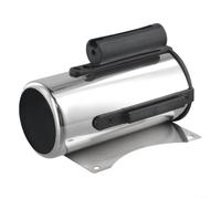 Barrière de file d'attente rétractable en acier inoxydable avec ceinture de sécurité pour le contrôle de la foule dans les zones publiques (noir, 2 m)
