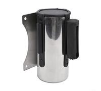 Barrière de file d'attente rétractable en acier inoxydable, ruban extensible de 2 m ou 5 m, pour un contrôle durable de la foule pour les banques, les bureaux, les terrains de jeux, les galeries d'art