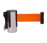 Barrière de file d'attente rétractable, mât de contrôle de foule avec séparateur de ligne, ceinture d'avertissement murale pour banques, aéroports, hôtels - solution de sécurité efficace pour ligne