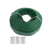 Barrière de Jardin Fixe 5 m, Bordure en Plastique for pelouse, kit Paysage avec Pointes d'ancrage, Installation Facile pour Le Jardin