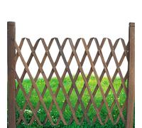 Barrière de Jardin rétractable - Écran de Extensible de 120 cm, barrière de séparation en Treillis, clôture de grimpante pour intérieur et extérieur | Protection Jardin Patio