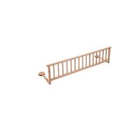 Barrière de Lit Enfant Non Pliante Audrey, 35cm x 127cm Taille, Bois Naturel Finition Vernis