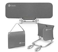 lionelo Lora Barrière de lit Portable pour Enfants, Inclinaison réglable jusqu'à 180°, barrière de lit Pliable pour lit de 45 cm à 105 cm, sécurité StandSafe, Protection Contre Les Chutes (Gris)