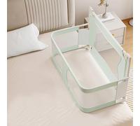 Barrière de lit,Barriere de Securite Enfant Lit Portable Barrière Safety Lit Bebe Protectionde Rabattable Barre Lit Anti Chute Amovible Garde Corps Lit Cododo Réglable en Hauteur,avec Moustiquaire