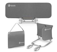 lionelo Lora Barrière de lit Portable pour Enfants, Inclinaison réglable jusqu'à 180°, barrière de lit Pliable pour lit de 45 cm à 105 cm, sécurité StandSafe, Protection Contre Les Chutes (Gris)