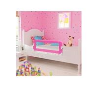 Barrière de lit de sécurité pour tout-petits 2pcs Rose 102x42cm