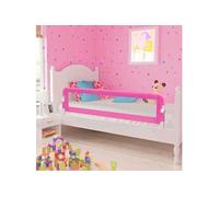 vidaXL Barrière de lit de sécurité pour tout-petits 2 pièces 150x42cm Rose