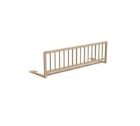 AT4 - Barrière de lit enfant 117cm ESSENTIEL Hêtre Brut en bois | 117 x 34,5 x 31 cm | Limite les chutes | 18 mois à 5 ans | Pour matelas hauteur 10 à 16 cm | Longueur min matelas 175 cm
