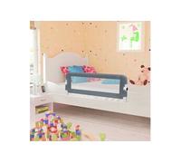 Barrière de lit enfant Gris 102x42 cm Polyester