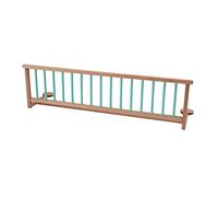 Barrière de Lit Enfant Non Pliante Audrey, 35cm x 127cm Taille, Bicolore Vert Menthe et Naturel
