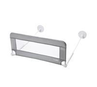 Barrière de lit MAÏKA - Pliable et déhoussable - 130 cm - Gris - Mixte