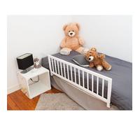 Nordlinger Pro NIDALYS Barrière de lit Bois - Blanc - 90 cm - Norme BS - 100% PEFC