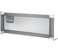 Barrière de lit sécurisante - Nukido - 160 cm - Gris - Porte blocage - Facile à installer - Sécurité enfant