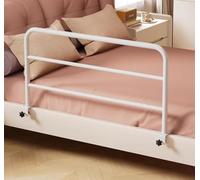 Barrière De Lit Personnes À Mobilité Réduite Ajustable, Rampe De Maintien Pour Chevet, Poignée D'appui Latérale, Support Pour Se Lever Du Lit, Accessoire Chambre À Coucher Pour Seniors 120×40cm