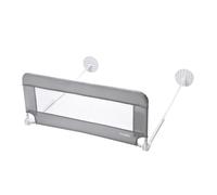 Barrière de lit pliable et déhoussable MAÏKA - 95 x 43 cm - Gris - Pour bébé de 18 mois à 5 ans