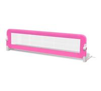 Barrière de lit pour bébé - 150 x 42 cm - Rose - Barrière de sécurité pour lit d'enfant - Dispositif de protection stable et réglable - Montage facile pour un sommeil sûr