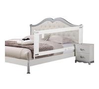 Barrière de lit pour tout-petits - 177,8 cm - Pour lit simple, double, grand lit et king size - Double clôture - Rail de sécurité latéral - Extra grande