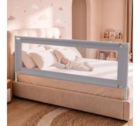 Barrière de lit pour tout-petits - 190 cm - Barrière de lit de sécurité pour enfants - Barrière de lit de bébé avec grande base renforcée en forme de S