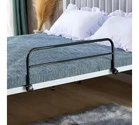 Barrière De Lit Réglable pour Personnes âgées, Barrières De Sécurité pour Lit Médical à Clipser, Barre D’Appui De Prévention des Chutes Au Chevet, Ba, Black, 80 x 30cm