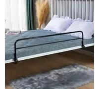 Barrière De Lit Réglable pour Personnes âgées, Barrières De Sécurité pour Lit Médical à Clipser, Barre D’Appui De Prévention des Chutes Au Chevet, Ba, Black, 120 x 30cm
