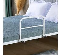 Barrière De Lit Réglable pour Personnes âgées, Barrières De Sécurité pour Lit Médical à Clipser, Barre D’Appui De Prévention des Chutes Au Chevet, Ba, White, 46 x 30cm