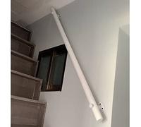 Barrière de Main Pour Stairseps,Barrière de Main Ronde En Bois Avec Kit de Rails de Soutien de Monture Murale, Barrière de Main de Sécurité Pour Personnes Âgées,/120Cm