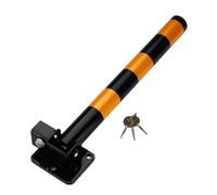 Barrière de Parking Barrière de stationnement de borne de sécurité en acier de 23,6 pouces, borne de verrouillage d'espace de stationnement de voiture pliante, pour zone sensible à la circulation