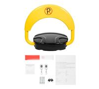 Barrière de parking électrique avec télécommande - Avec fonction d'alarme - Poteau de stationnement électrique - Indice de protection IP67 - Anti-collision - Bras pivotant à 180°