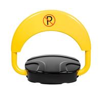 Barrière de parking pliable avec télécommande, bras pivotant anti-collision à 180°, panneau d'avertissement