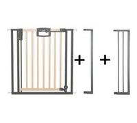 Geuther Easylock Barrière De Sécurité Bébé Et Chien en Bois - Barrière Escalier Enfant sans Perçage 80,5-232,5 cm (104,5-112,5 cm)